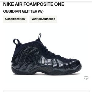 Nike Foamposite Pro (Obsidian Glitter) Women's Size 7